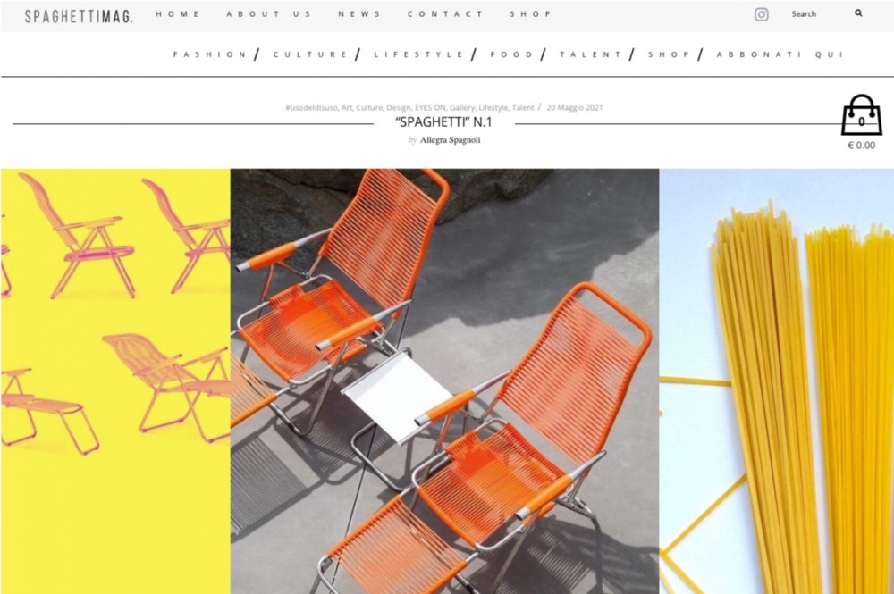 Spaghetti arredamento da giardino